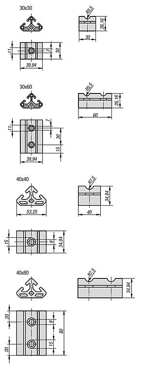 Angle elements T2 Type I