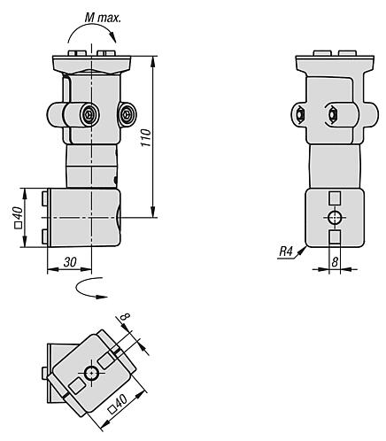 Connection friction joints 40/40 type I