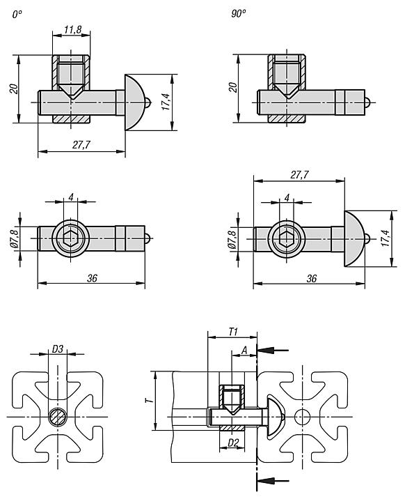 Connecting sets central Type I