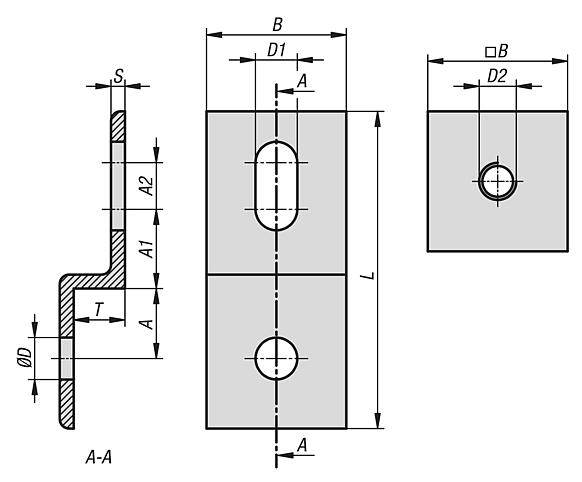 Holder for panel elements (mesh holder)