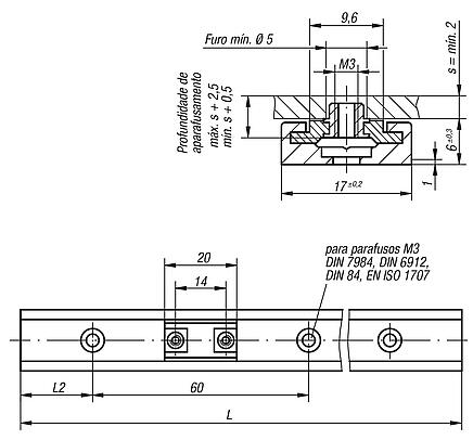 Guias deslizantes em miniatura DryLin® N