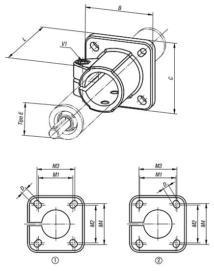 Morsetti con base alluminio, per unità lineari