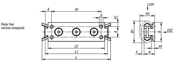 Palier fixe, exécution compacte