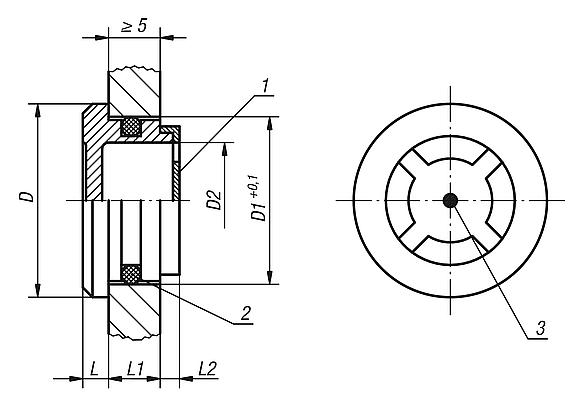 Visores de nível de óleo para compressão