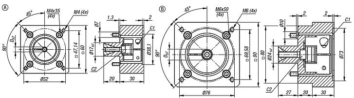 Motor adapter sets