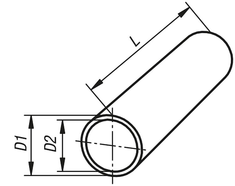 Tube rond en acier non fini de ATTACHES RELIABLE