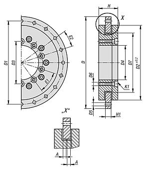 Plain bearing for rotary stages