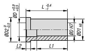 Guide bushes steel or bronze