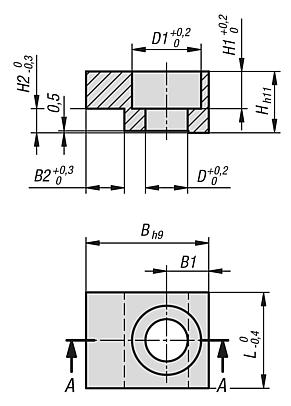 Grampos de retenção DIN 9832