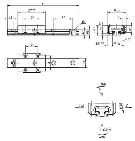 Miniature linear guides DryLin® T