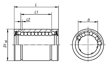 Miniature linear ball bearing