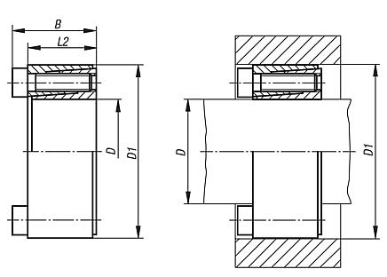 Anéis de fixação forma D modelo compacto