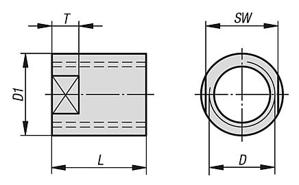 Stop nuts stainless steel