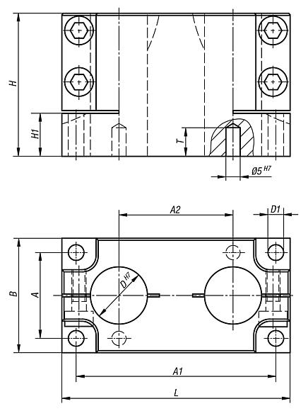 Pedestais duplos