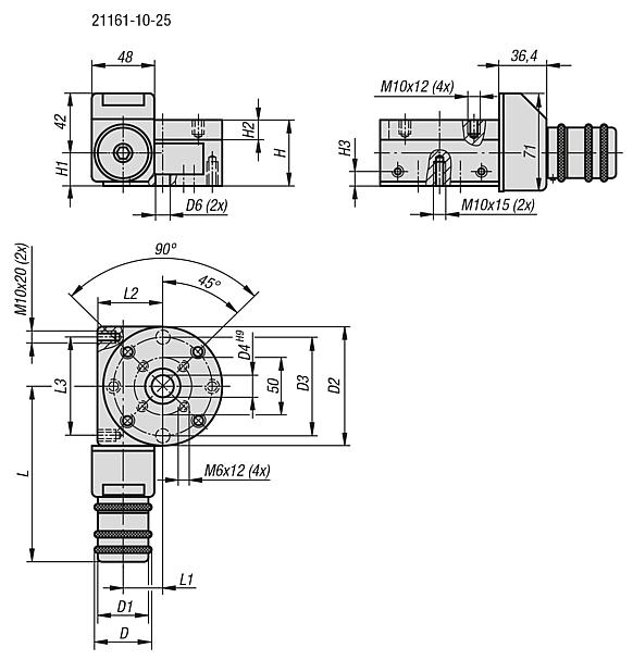 Rotary stages with electronic position indicator