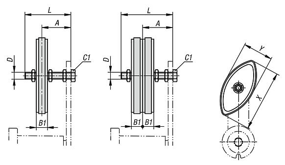 Chain tensioner sets