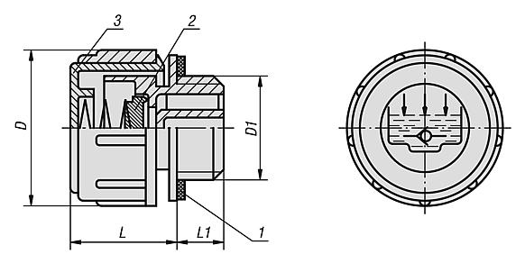 Vent screws with check valve
