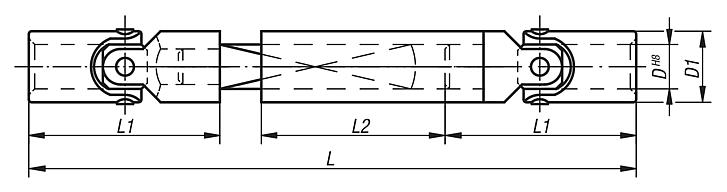 Cardan shafts telescopic