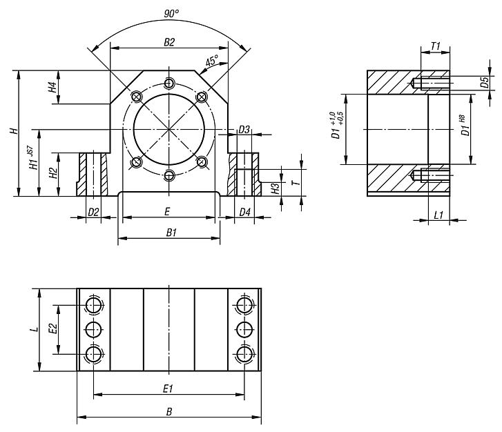 Housings for flange nuts