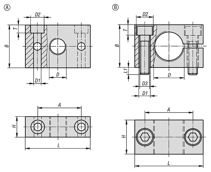 Mounting brackets stainless steel