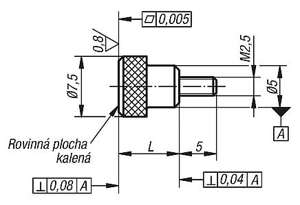 Měřicí nástavec  se zvětšenou rovinnou plochou