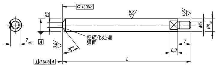 测头 弧形