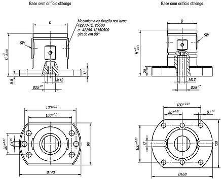 Módulo básico de 5 eixos UNILOCKtamanho de sistema 80 mm