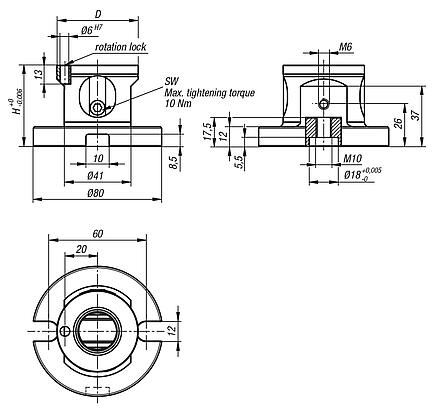 UNILOCK 5-axis basic module system size 50 mm