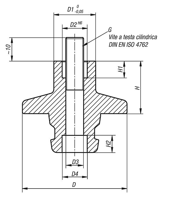 UNILOCK Riduttore per sistema a 5 assi grandezza del sistema 50 mm