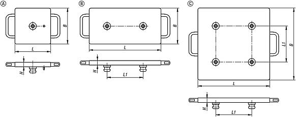 UNILOCK interchangeable subplates for zero-point clamping system