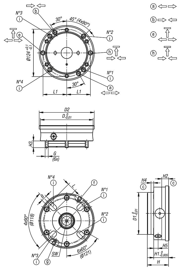 Module de bridage UNILOCK 
ESA 138