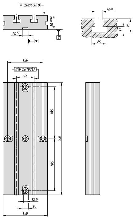 T-slot plate