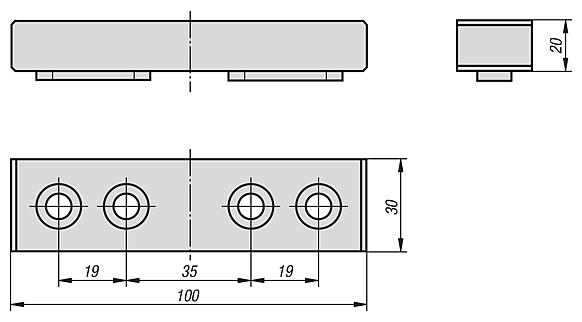 Jaw plates machinable