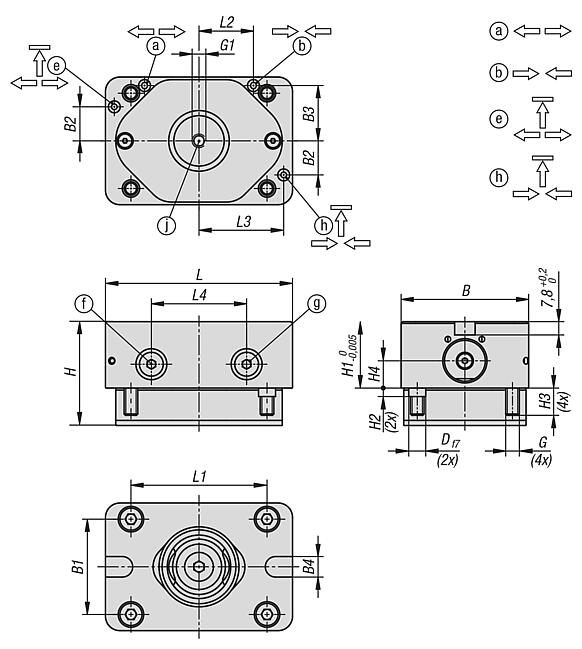 Module de bridage UNILOCK 
EGM 110-75