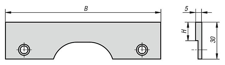 Seating ledges, screw on