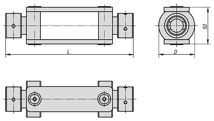 Couplings for cross-clamping