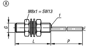 Inductive proximity switches, Form A