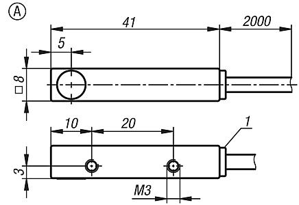 Inductive proximity switches, Form A