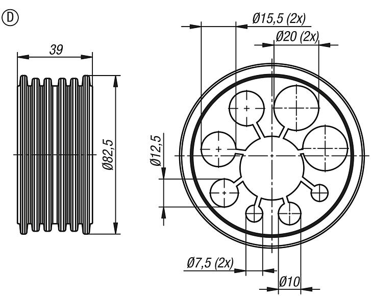 Cable glands, Form D