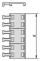 塑料应力消除 用于拖链，内部高度 45 mm