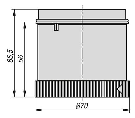 Light element LED, Ø70 mm
24 V AC/DC
