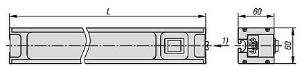 LED workplace lamps in an aluminium housing 
230 Volt, dimmable