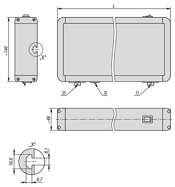 LED workstation lamps in aluminium housing, 5700K, 230 volt, dimmable
