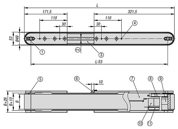 Small conveyor belts with internal drive