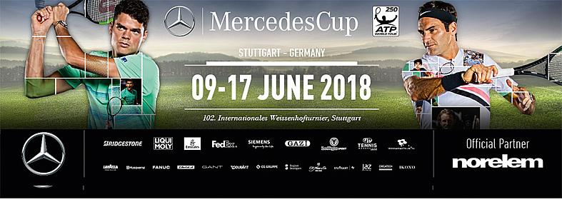 Společnost norelem je oficiálním partnerem soutěže MercedesCup 2018