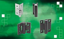 norelem a élargi sa gamme avec des charnières à ressort polyvalentes ainsi que des charnières en aluminium avec
friction réglable et fonction de verrouillage