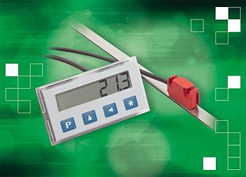 Le système se compose d'une jauge LCD fonctionnant sur batterie, d'un capteur magnétique amovible et d'une bande magnétique codée incrémentalement